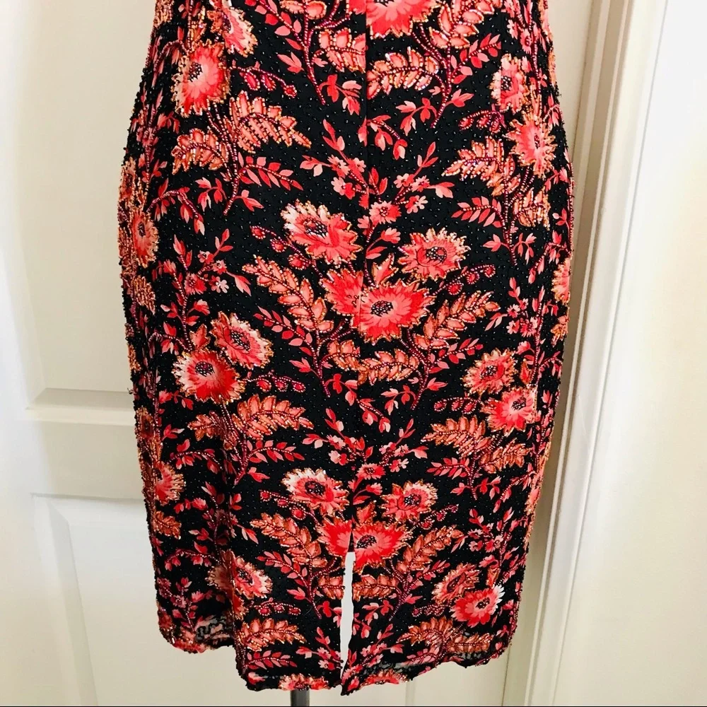 Silk Dress~Stunning & Beaded / Paradise..NY. / Host Pick - Picture 7 of 16